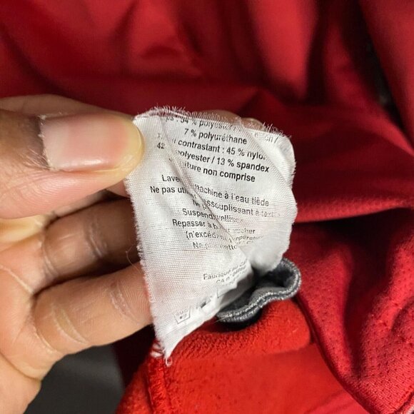 MEC Men's Red Full Zip Warm-up Performance Wear Jacket - Picture 7 of 12